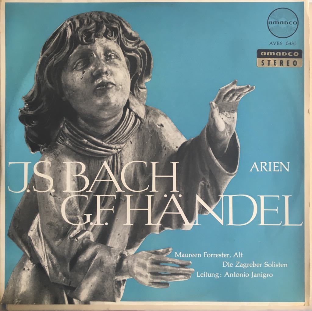 J.S. Bach G.F. Handel Arien Maureen Forrester, Alt Die Zagreber Solisten Leitung : Antonio Janigro LP
