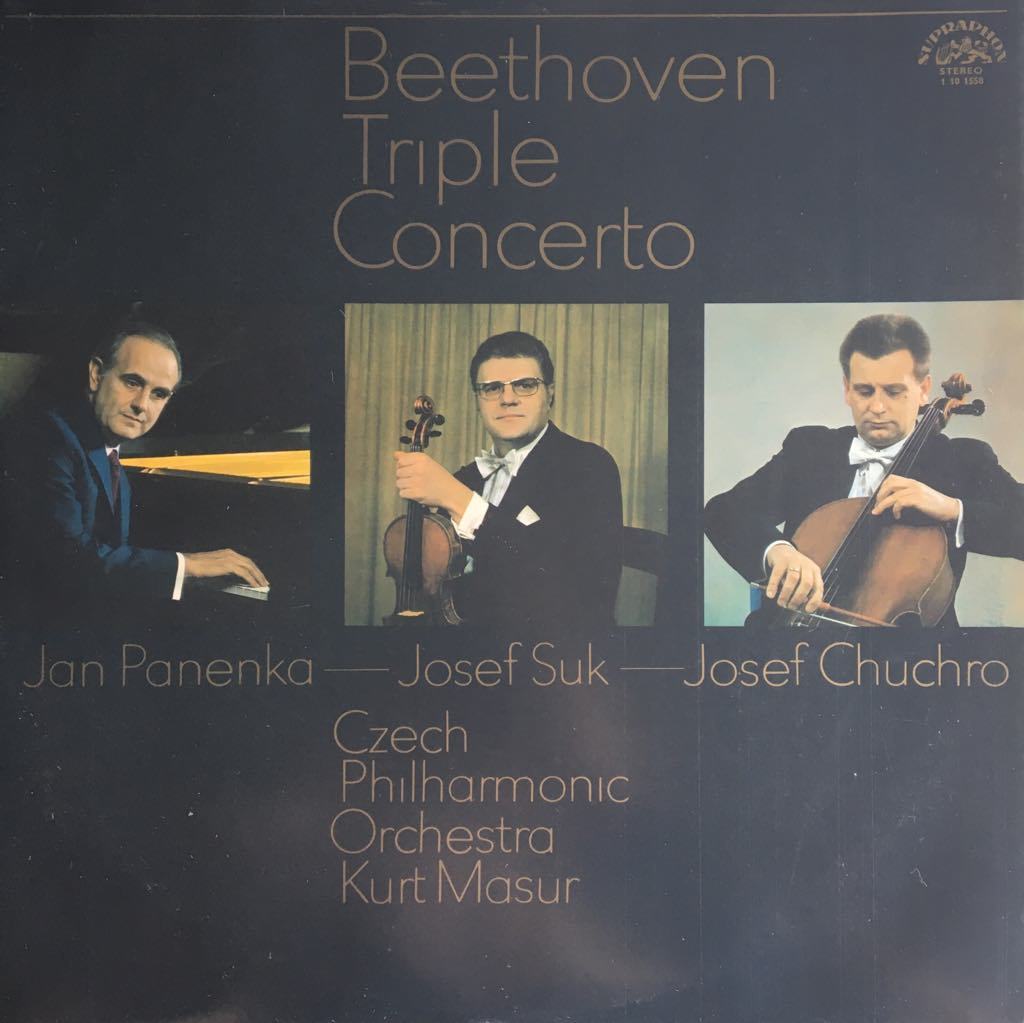 Beethoven Jan Panenka, Josef Suk, Josef Chuchro Triple Concerto LP