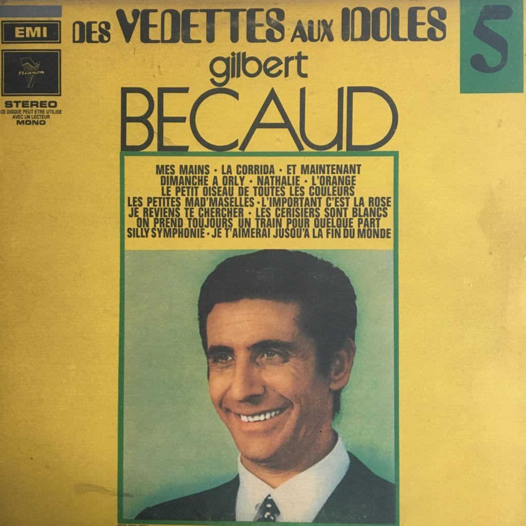 Gilbert Becaud Des Vedettes Aux Idoles LP