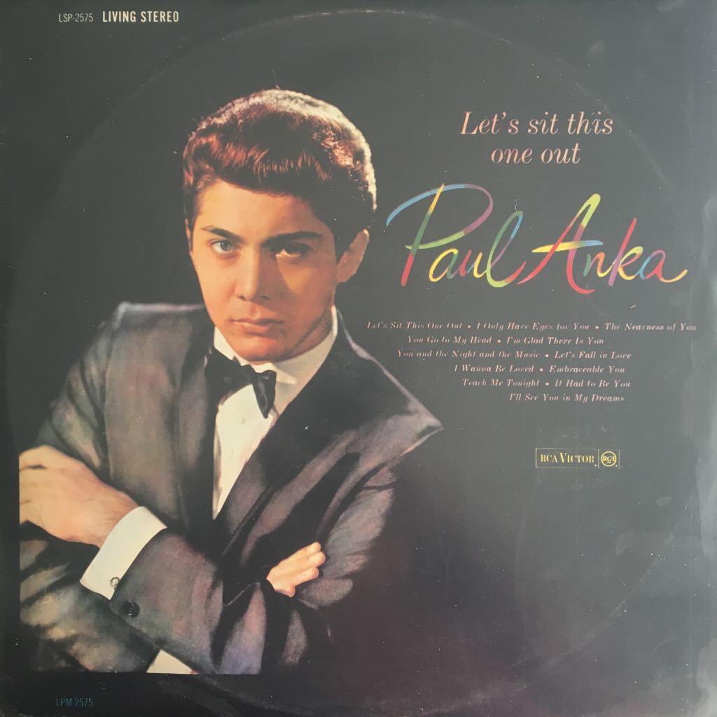 Paul Anka Let's Sit This One Out LP