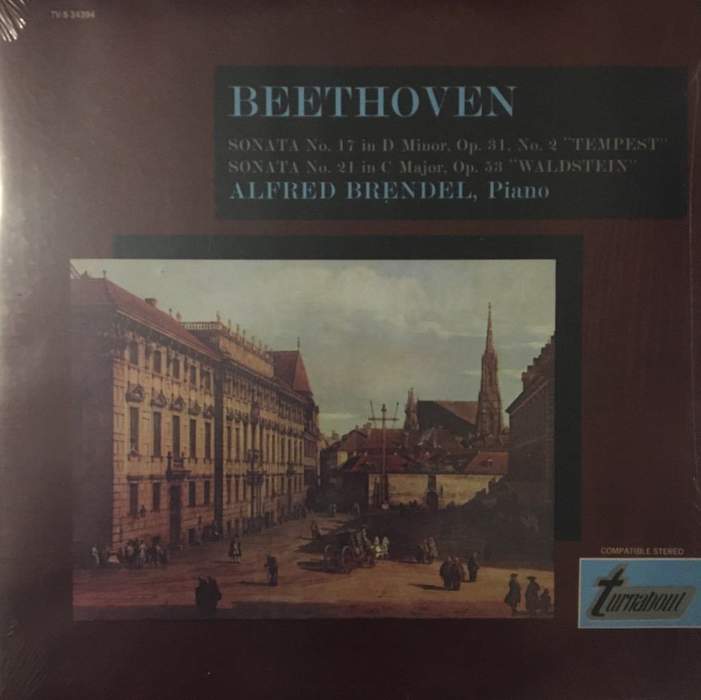 Beethoven, Alfred Brendel Piano Sonata No. 17 In D Minor, Op. 31, No. 2 ''Tempest'' / Piano Sonata No. 21 In C Major, Op. 53 ''Waldstein'' LP