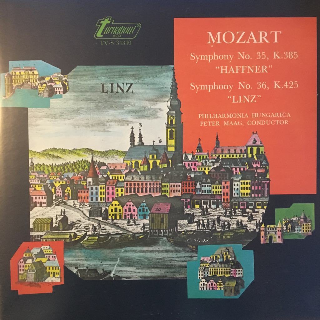Mozart, Symphny No. 35, K.385 ''Haffner'', Symphoney No. 36, K.425 ''Linz'' LP