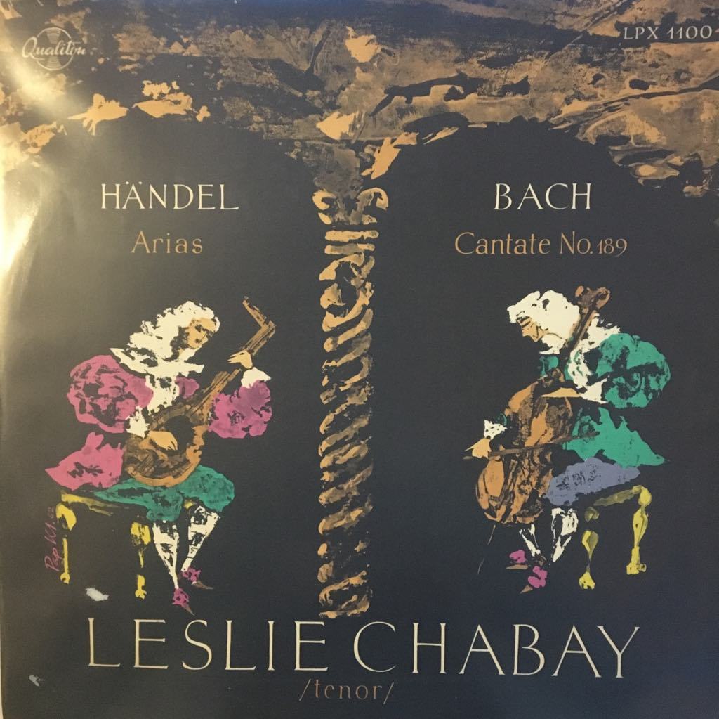 Leslie Chabay Handel Arias, Bach Cantate No. 189 LP