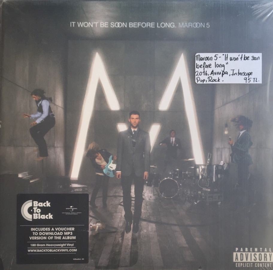 Maroon 5 It Won't Be Soon Before Long LP