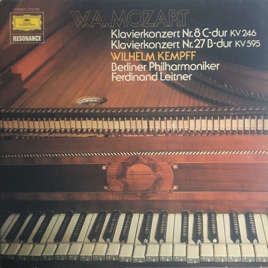 Mozart Berliner Philarmoniker Klavierkonzert Nr. 8 C-dur KV 246 LP