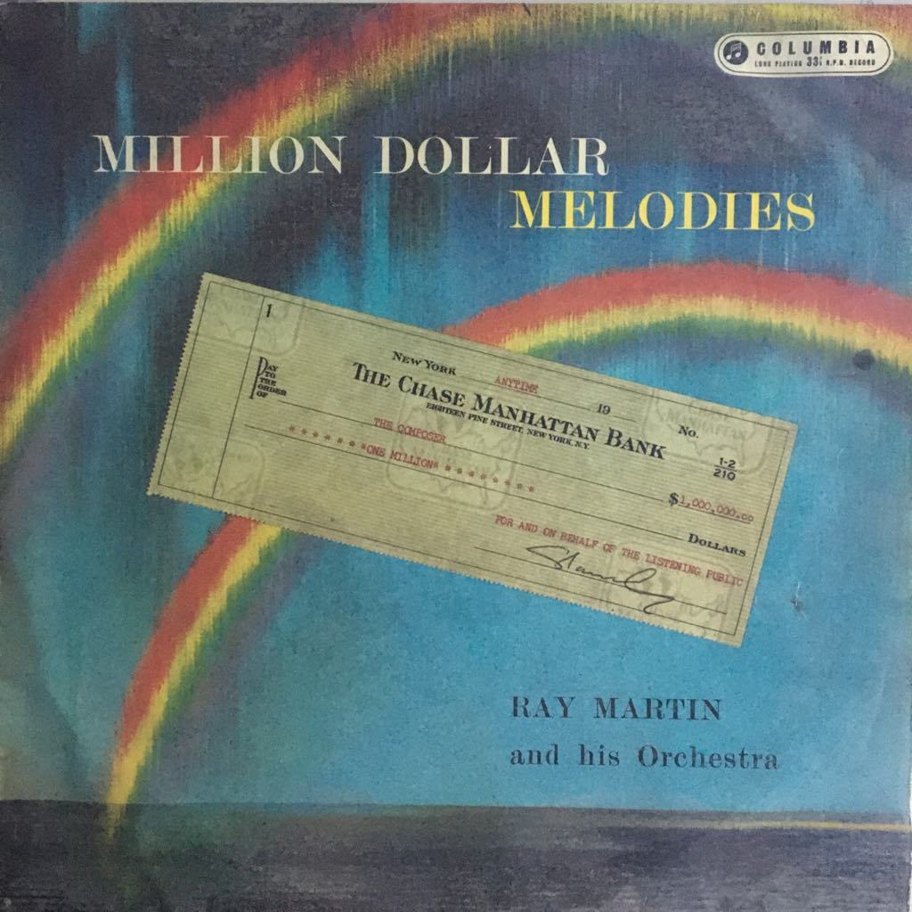 Ray Martin and His Orchestra Million Dollar Melodies LP