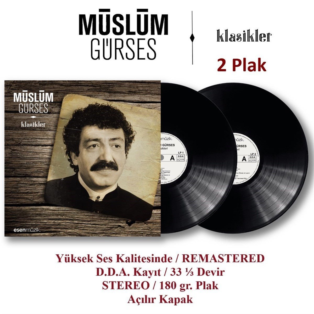 Müslüm Gürses Klasikler Çift LP