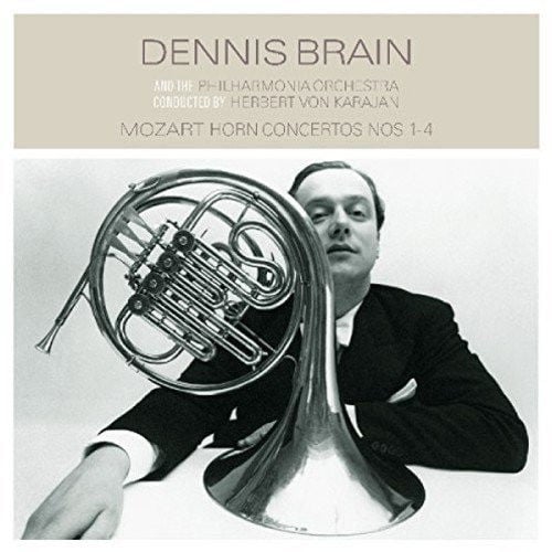 Wolfgang Amadeus Mozart - Dennis Brain and the Philharmonia Orchestra Conducted by Herbert von Karajan – Horn Concertos Nos. 1-4 LP