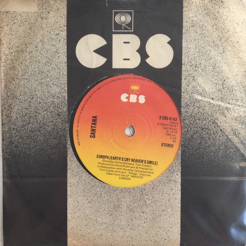 Santana Take Me With You 45 lik