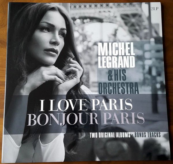 Michel Legrand & His Orchestra – I Love Paris & Bonjour Paris Double LP