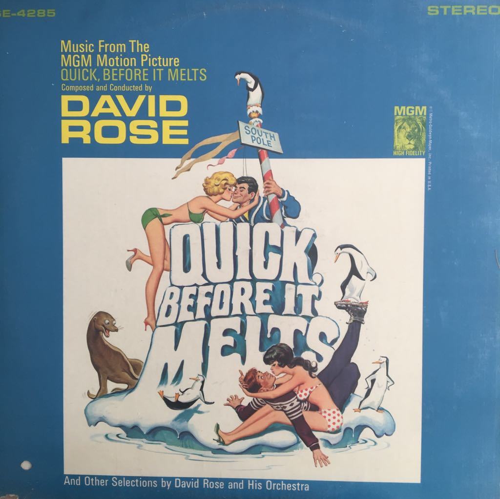 Music Form The Motion Picture ''Quick, Before It Melts'' LP