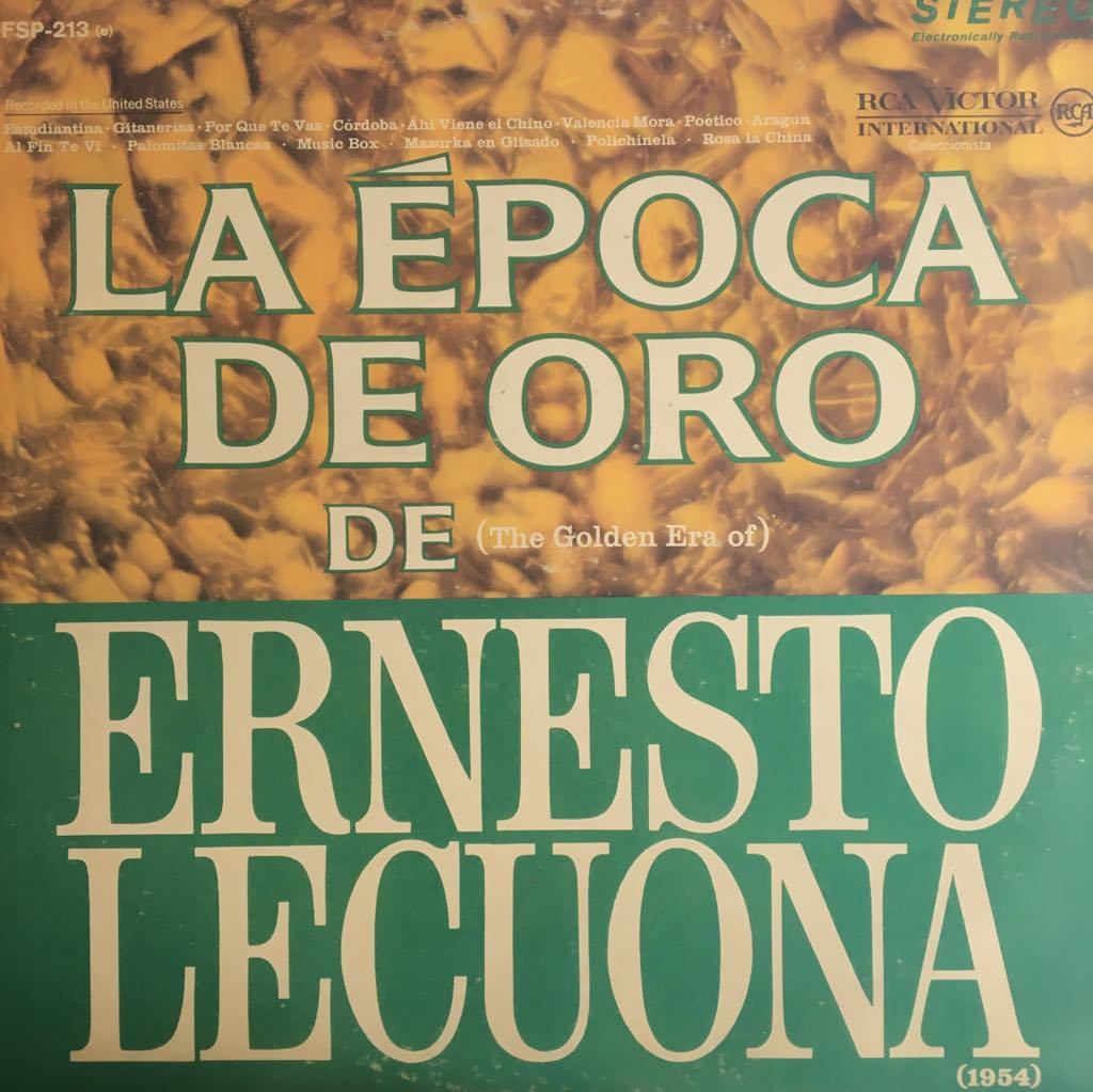 Ernesto Lecuona ''Ernesto Lecuona At The Piano'' LP