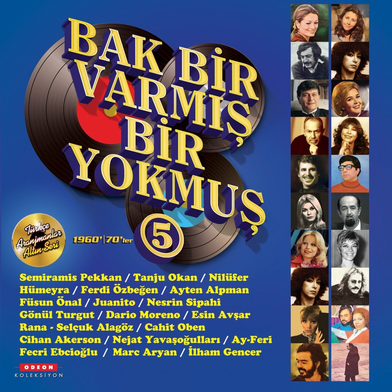 Bak Bir Varmış Bir Yokmuş 5 Türkçe Aranjmanlar Altın Seri LP