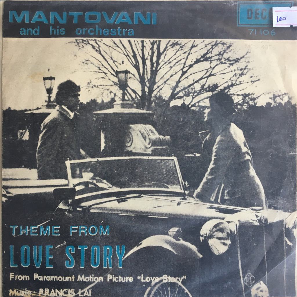 Mantovani and His Orchestra Theme From Love Story 45lik