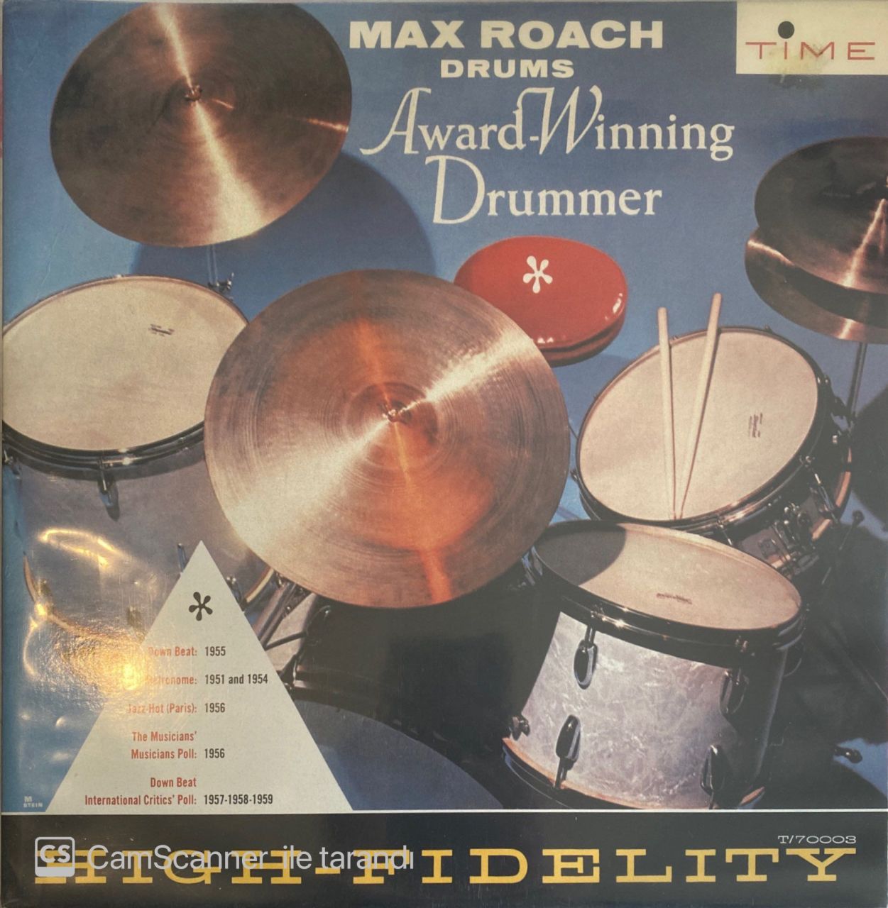 Max Roach Drums Award Winning Drummer LP