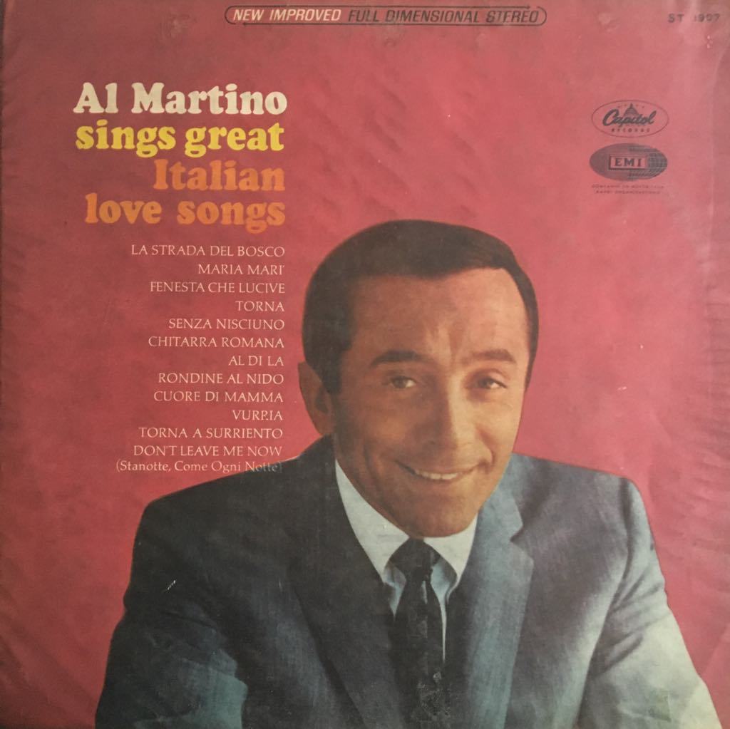 Al Martino Sings Italian Love Songs LP