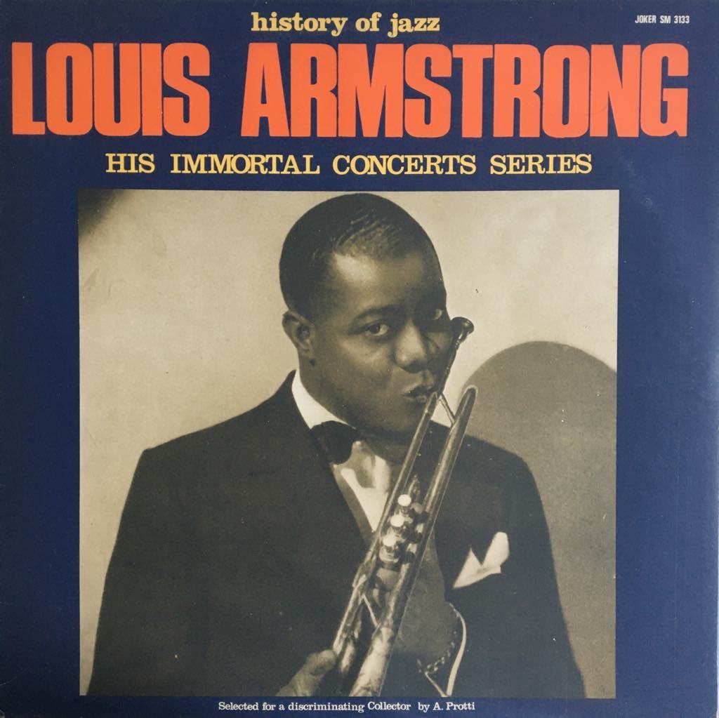 History Of Jazz Louis Armstrong His Immortal Concerts Series LP