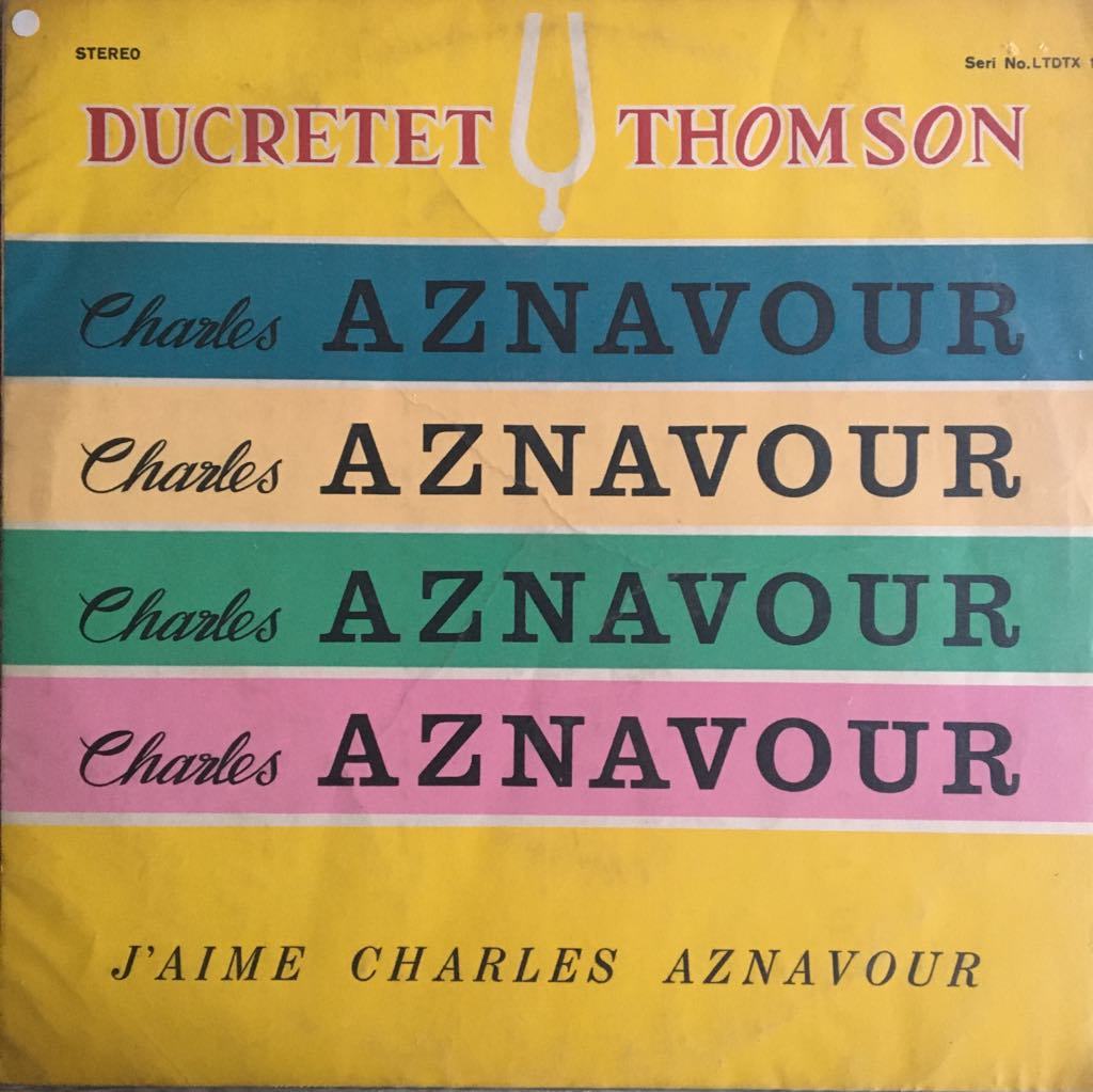Charles Aznavour Ducretet Thomson LP