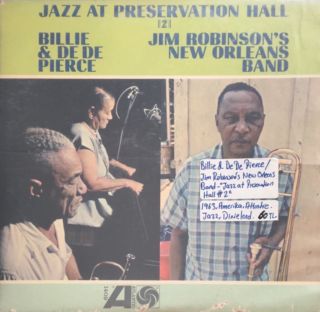 Billie & De De Pierce Jazz At Presevation Hall2 LP