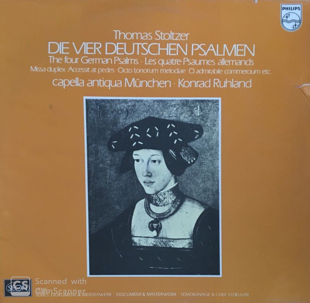 Thomas Stoltzer Die Vier Deutschen Psalme / The Four German Psalms Double LP