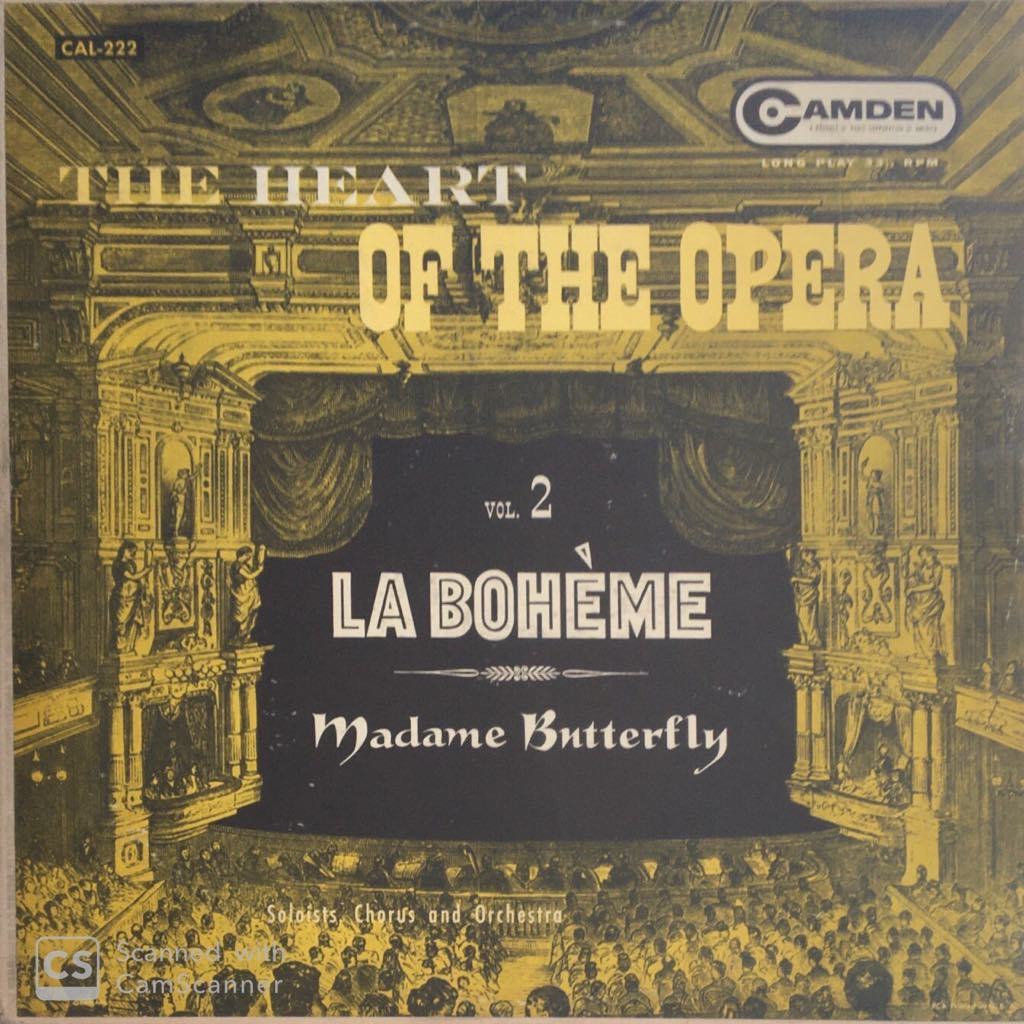 The Heart of the Opera: Vol. 2, La Bohème and Madam Butterfly LP