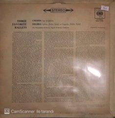 Eugene Ormandy, The Philadelphia Orchestra ‎– Three Favorite Ballets (Les Sylphides / Suite From Sylvia / Suite From Coppélia) LP
