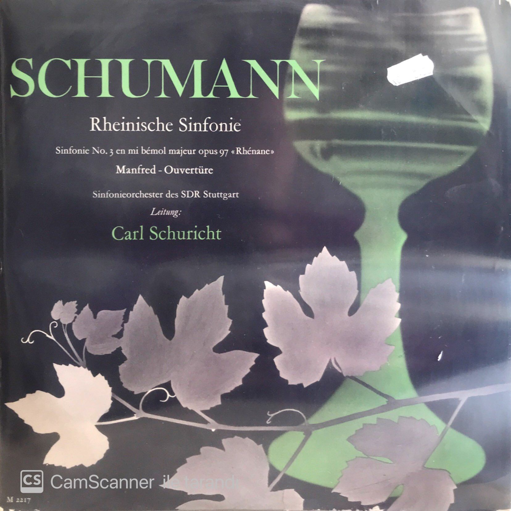 Schumann: Sinfonie Nr. 3 Rheinische / Manfred - Ouverture LP