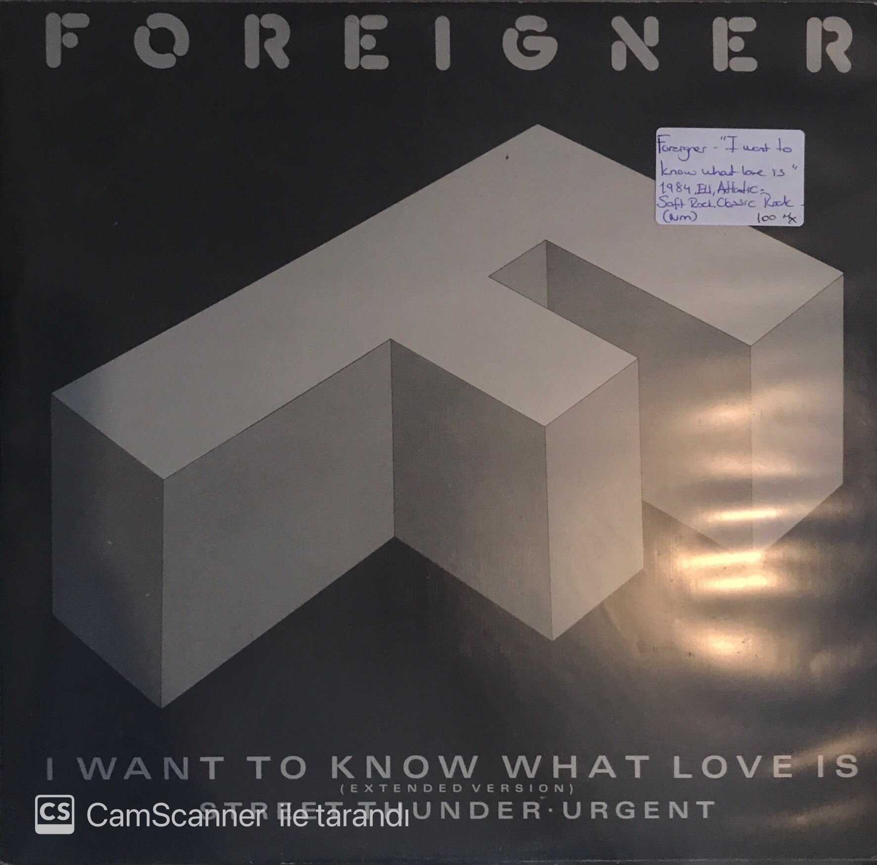 Foreigner I Want To Know What Love Is MAXI