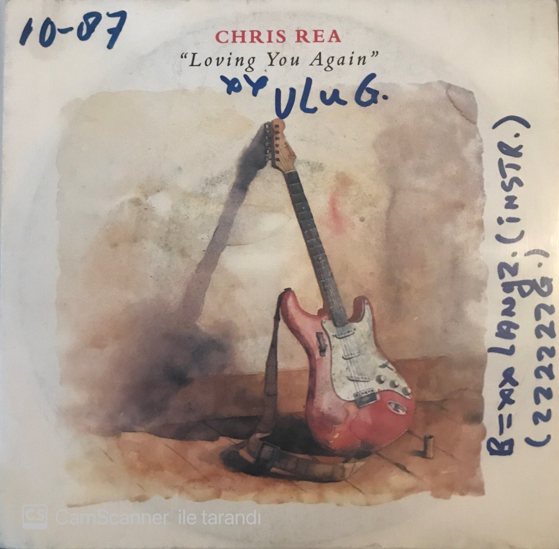 Chris Rea Loving You Again 45 lik