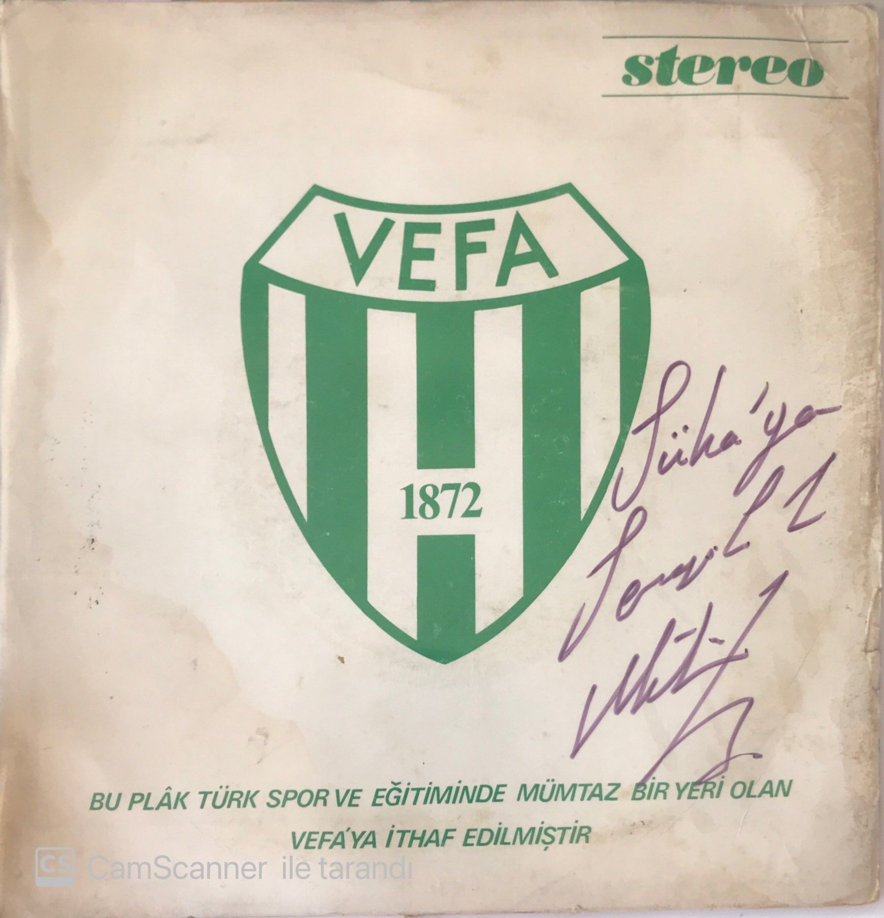 Vefa'ya İthaf Metin Ersoy Samba Marş 45lik