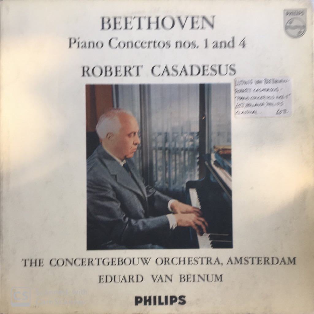 Ludwig van Beethoven Robert Casadesus Piano Concertos Nos.1 LP