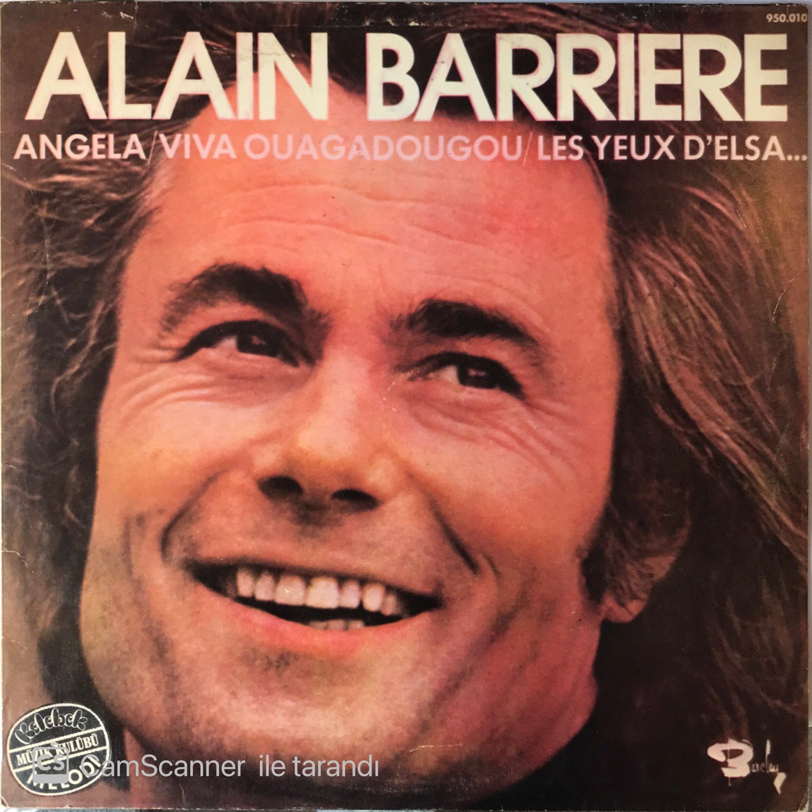 Alain Barriere - Angela / Viva Ouagadougou / Les Yeux D'elsa... LP
