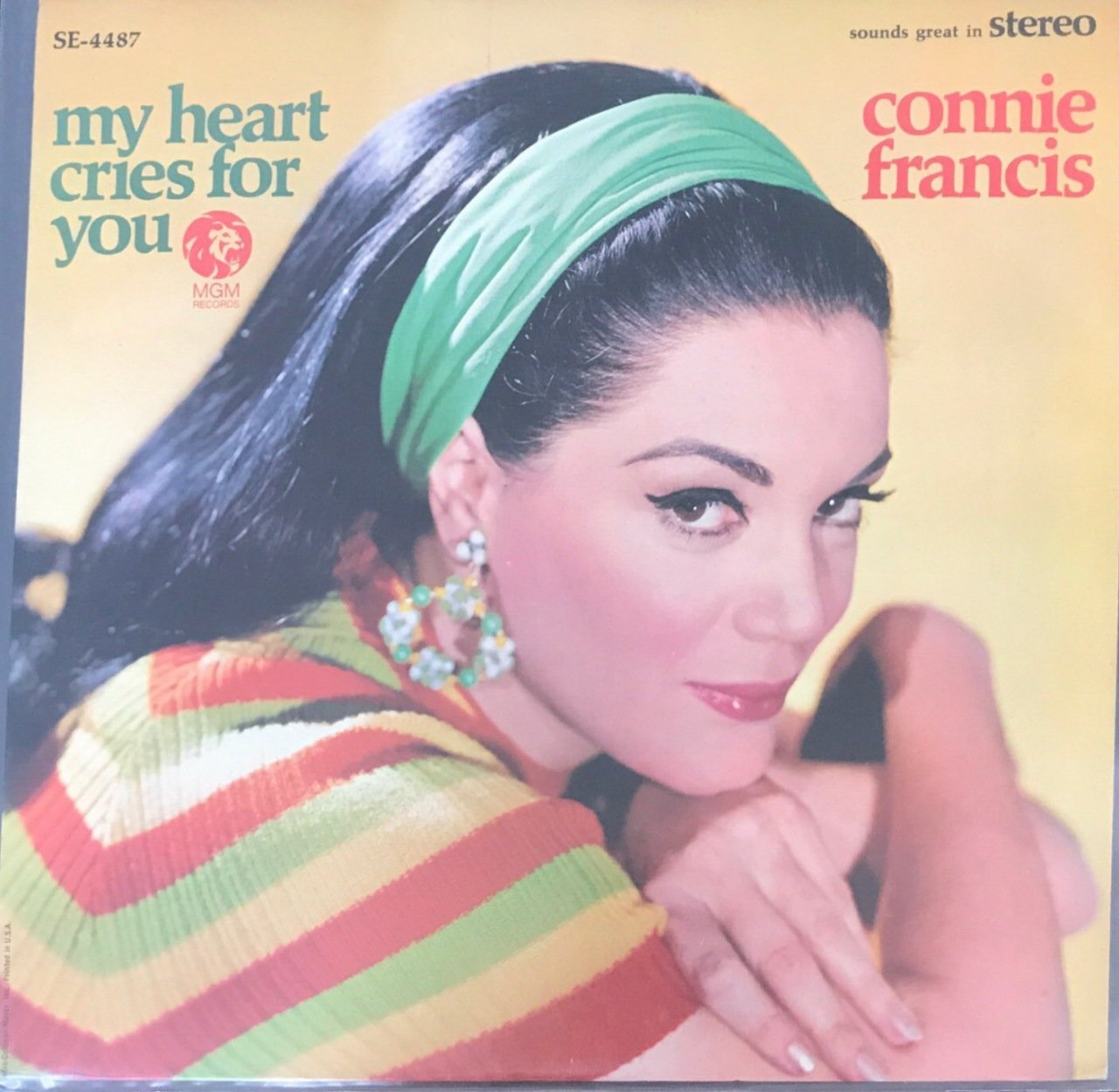 My Heart Cries For You Connie Francis LP