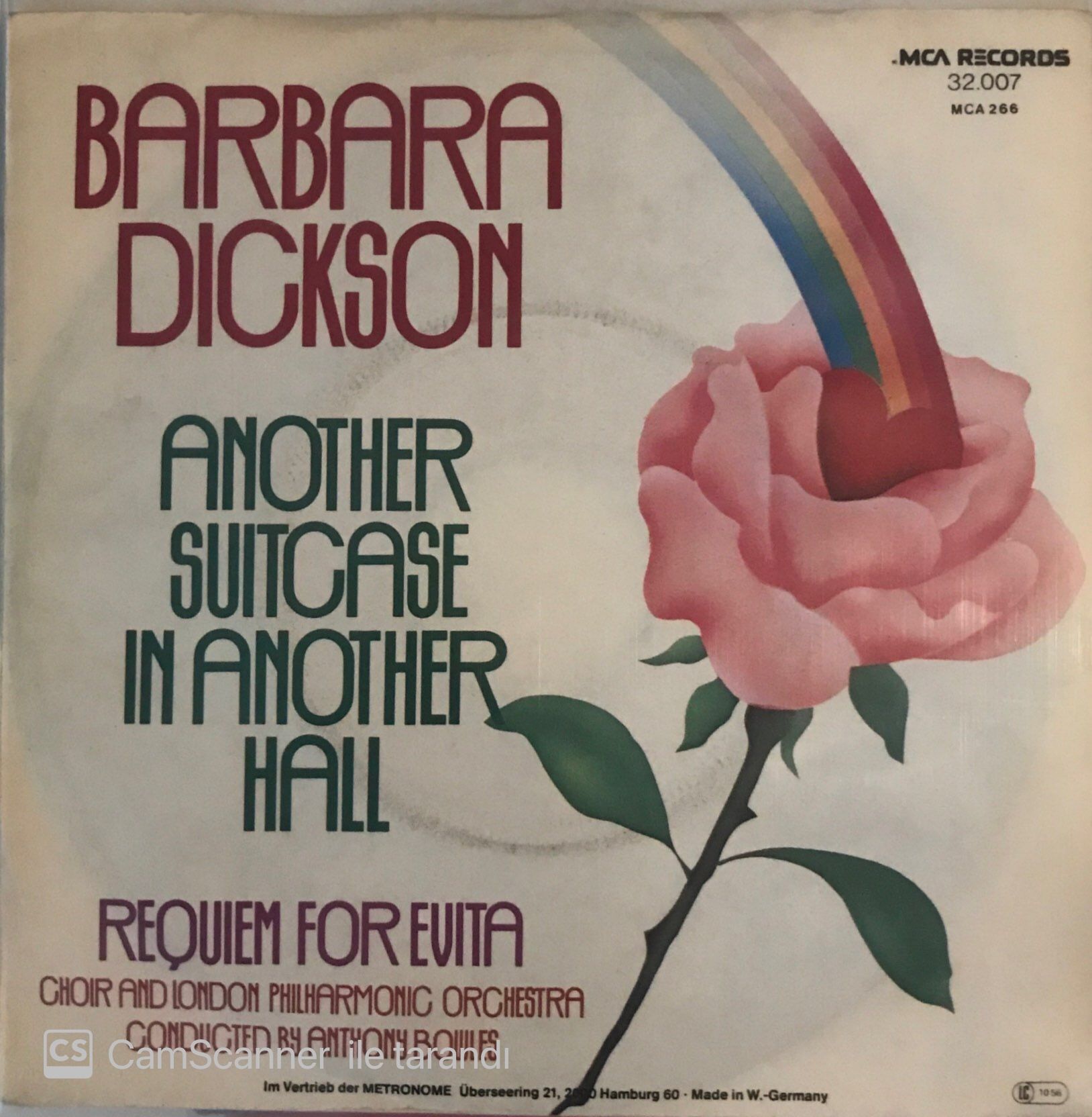 Barbara Dickson - Another Suitcase In Another Hall 45lik