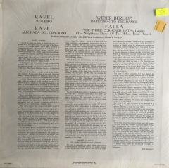 Albert Wolff ‎– Music of Ravel, Falla, Weber-Berlioz LP
