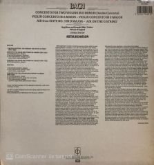 Bach Concerto For Two Violins In D Minor ( Double Concerto) Arthur Davison LP