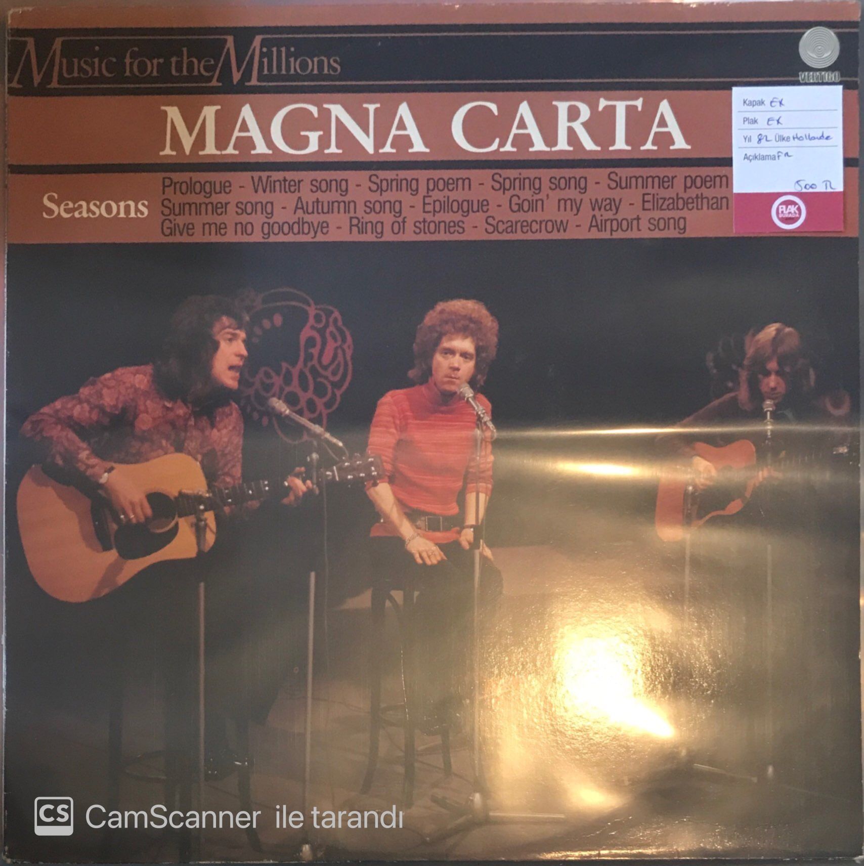 Music For The Millions - Magna Carta LP