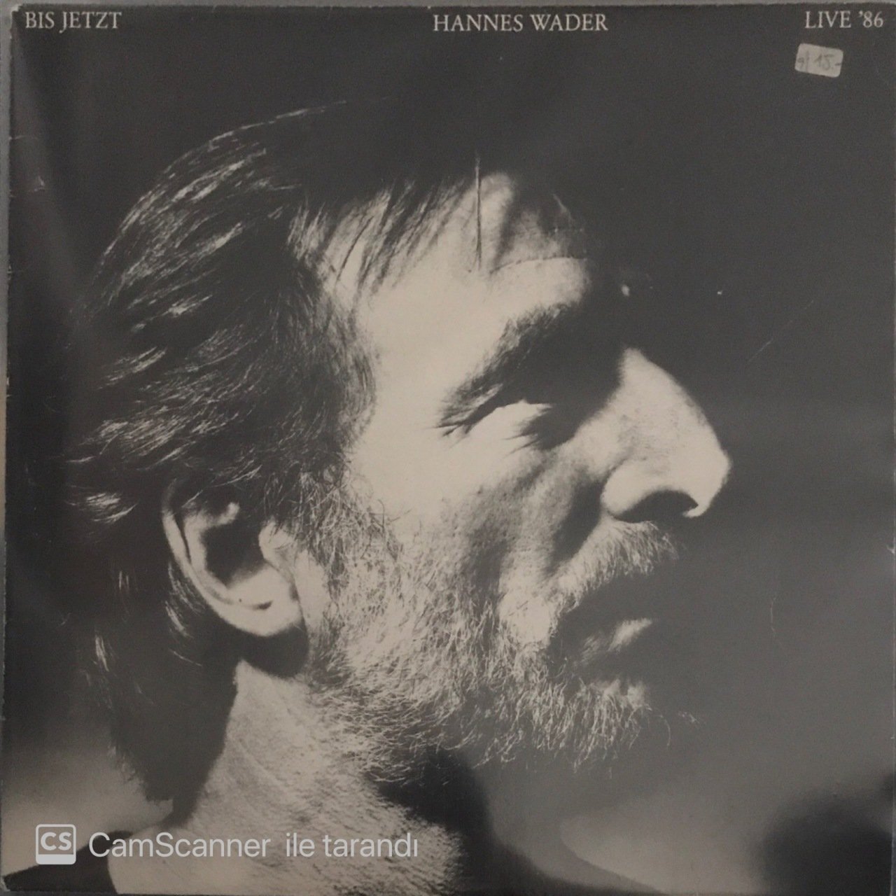 Bis Jetzt Hannes Wader Live' 86 Double LP