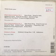Chıck Corea Solo Pıano Chıldren's Songs CD