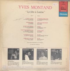 Yves Montand Le Fere A Loulou LP