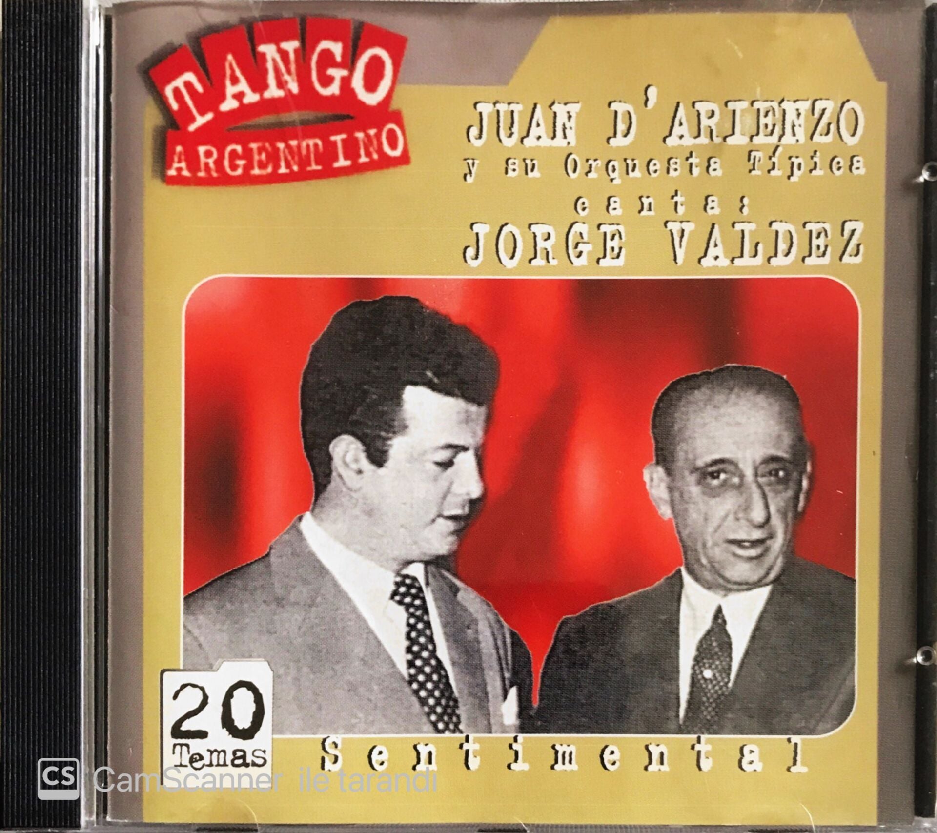 Juan D'arienzo - Canta Jorge Valdez -Tango Argentino - CD