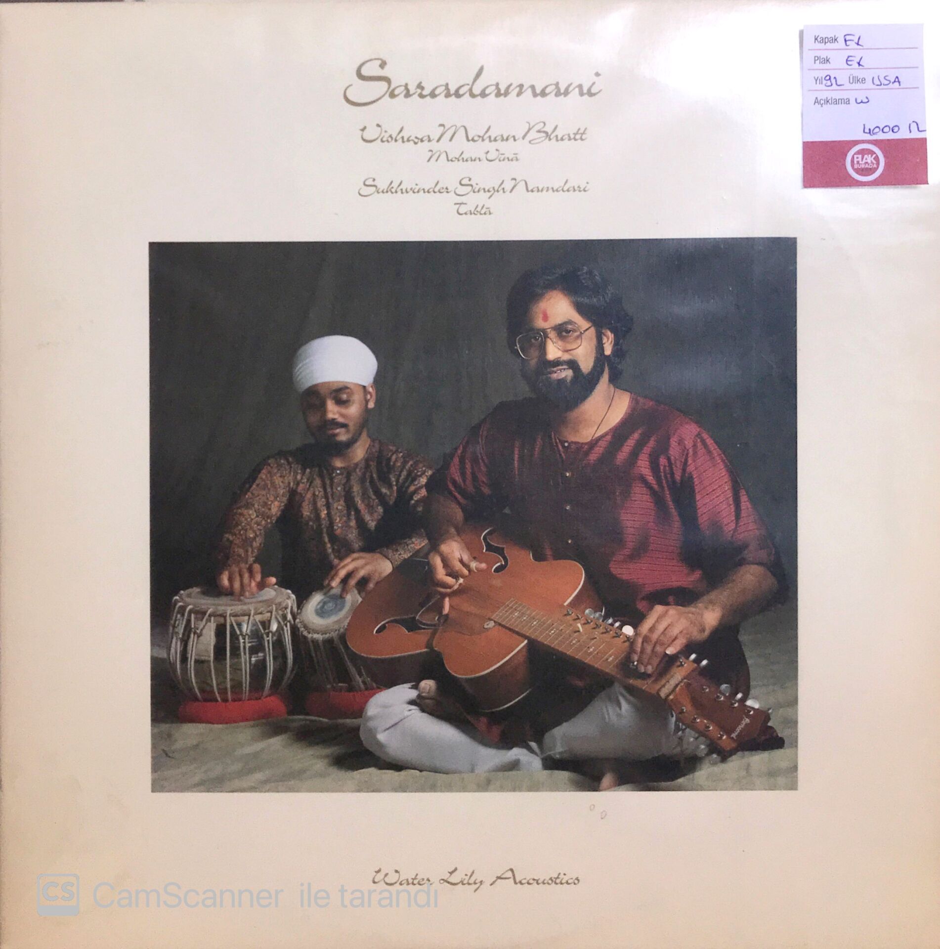 Saradamani - Vishwa Mohan Bhatt LP