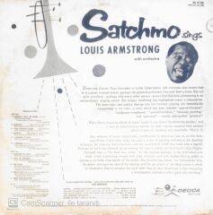 Satchmo Sings Louis Armstrong With Orchestra - LP