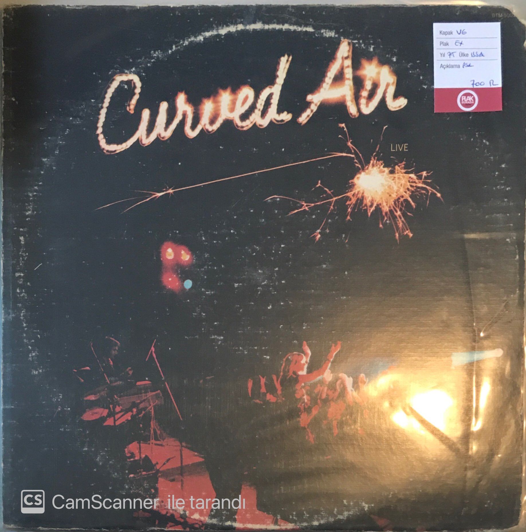 Curved Air - Live LP