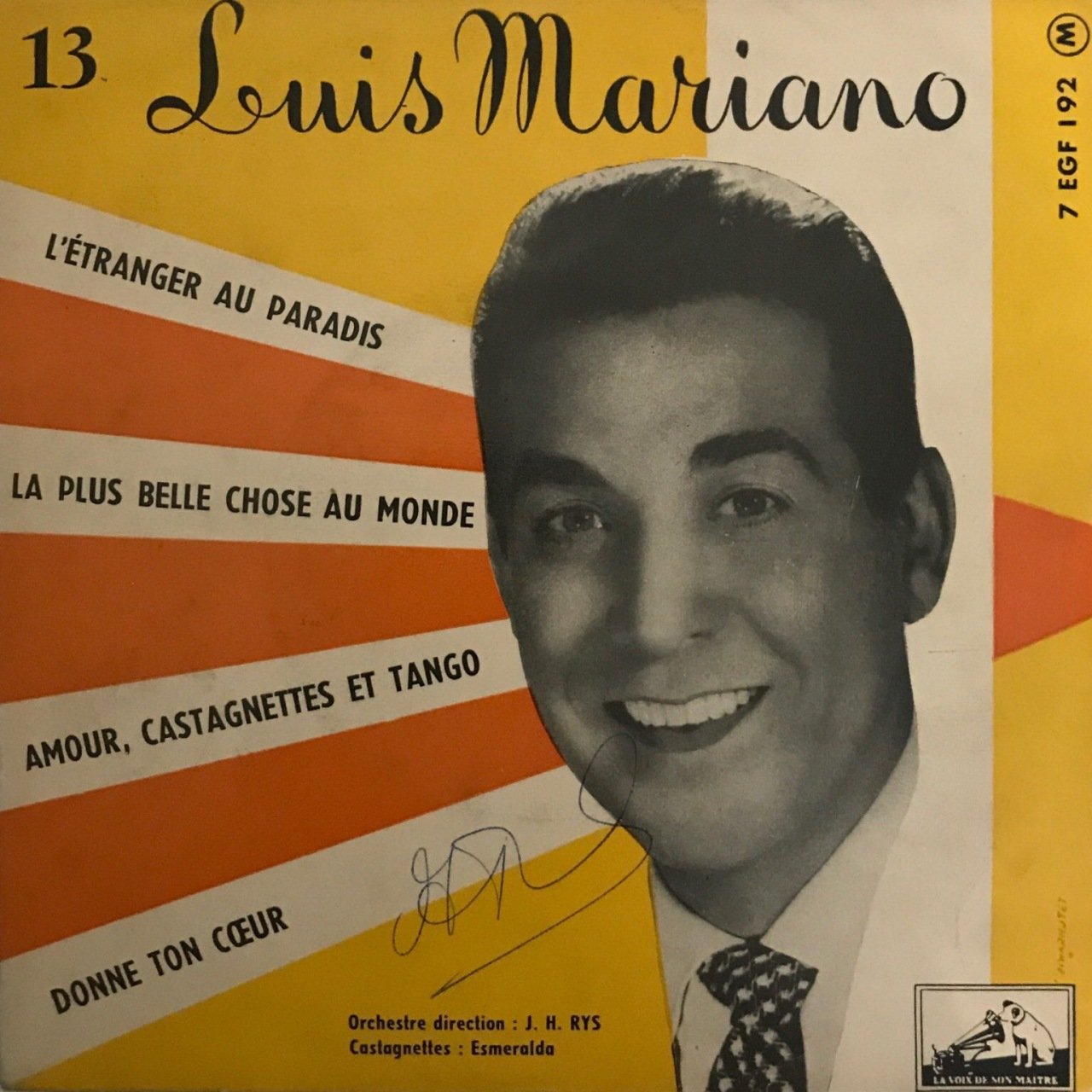 Luis Mariano L'etranger Au Paradis 45lik
