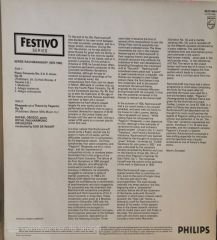 Rahmaninoff Piano Concerto No.2 Paganini Rhapsody LP