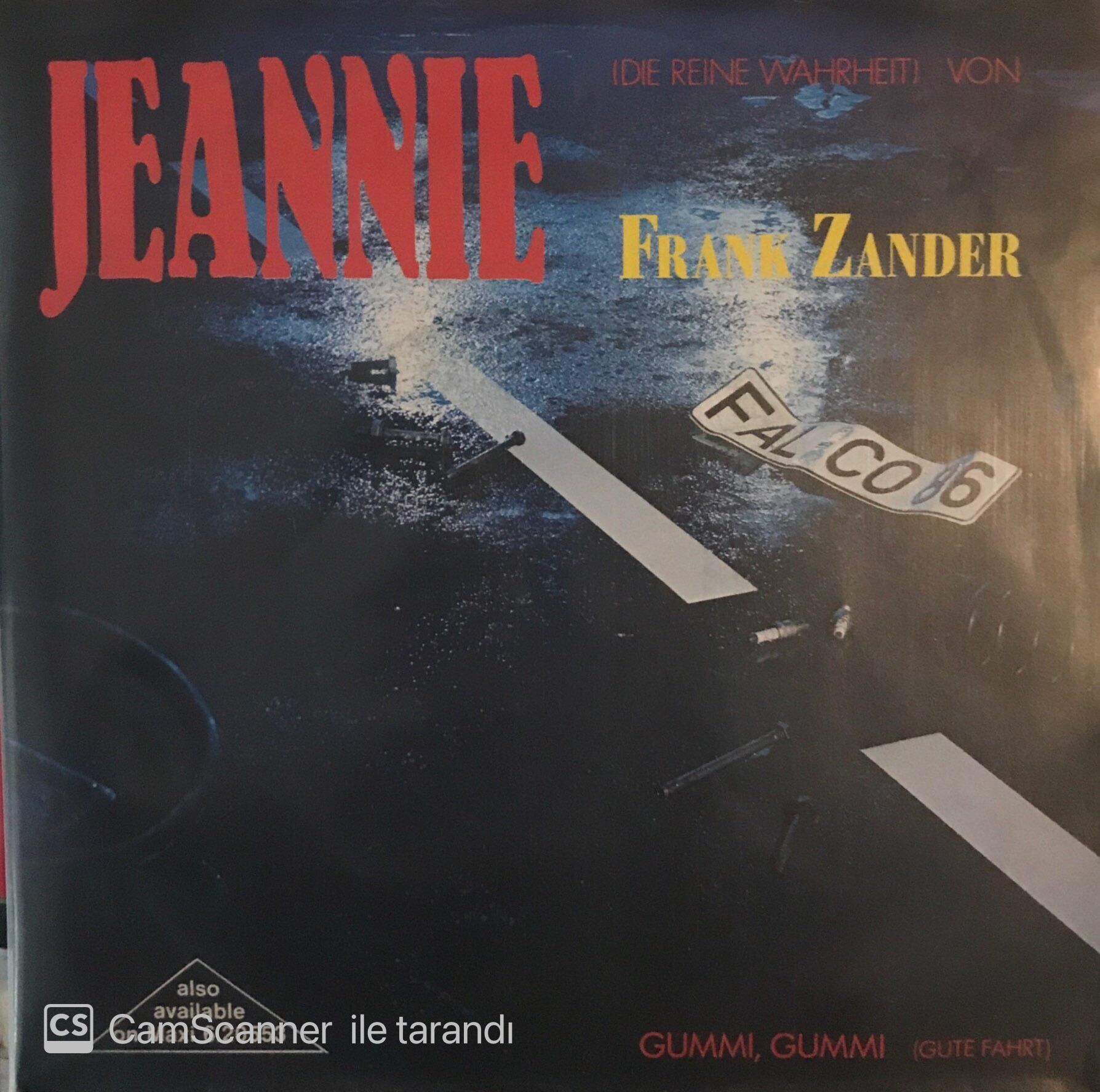 Frank Zander - Jeannie 45lik