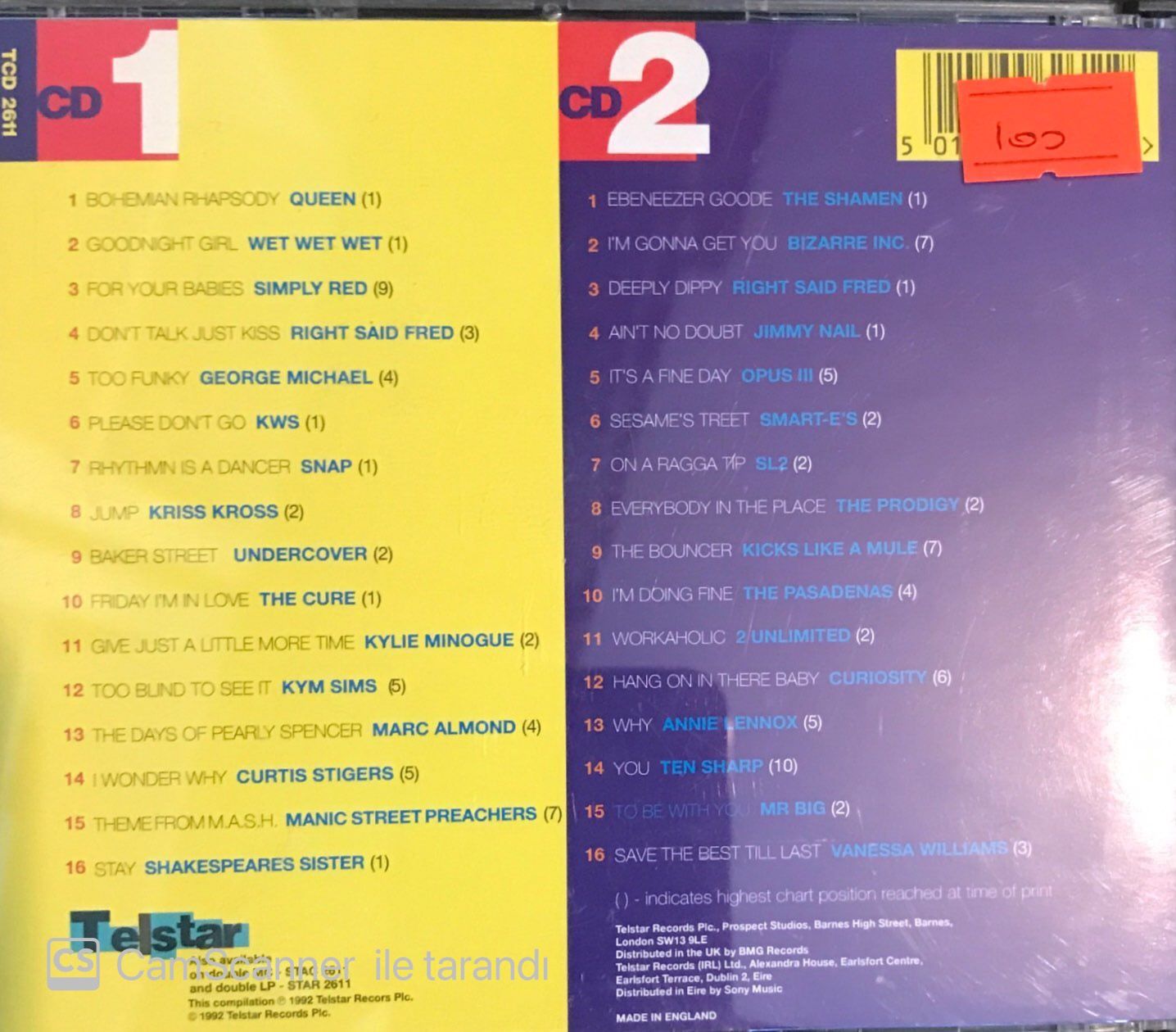 Greatest Hits 92 2 x CD Plak Satın Al