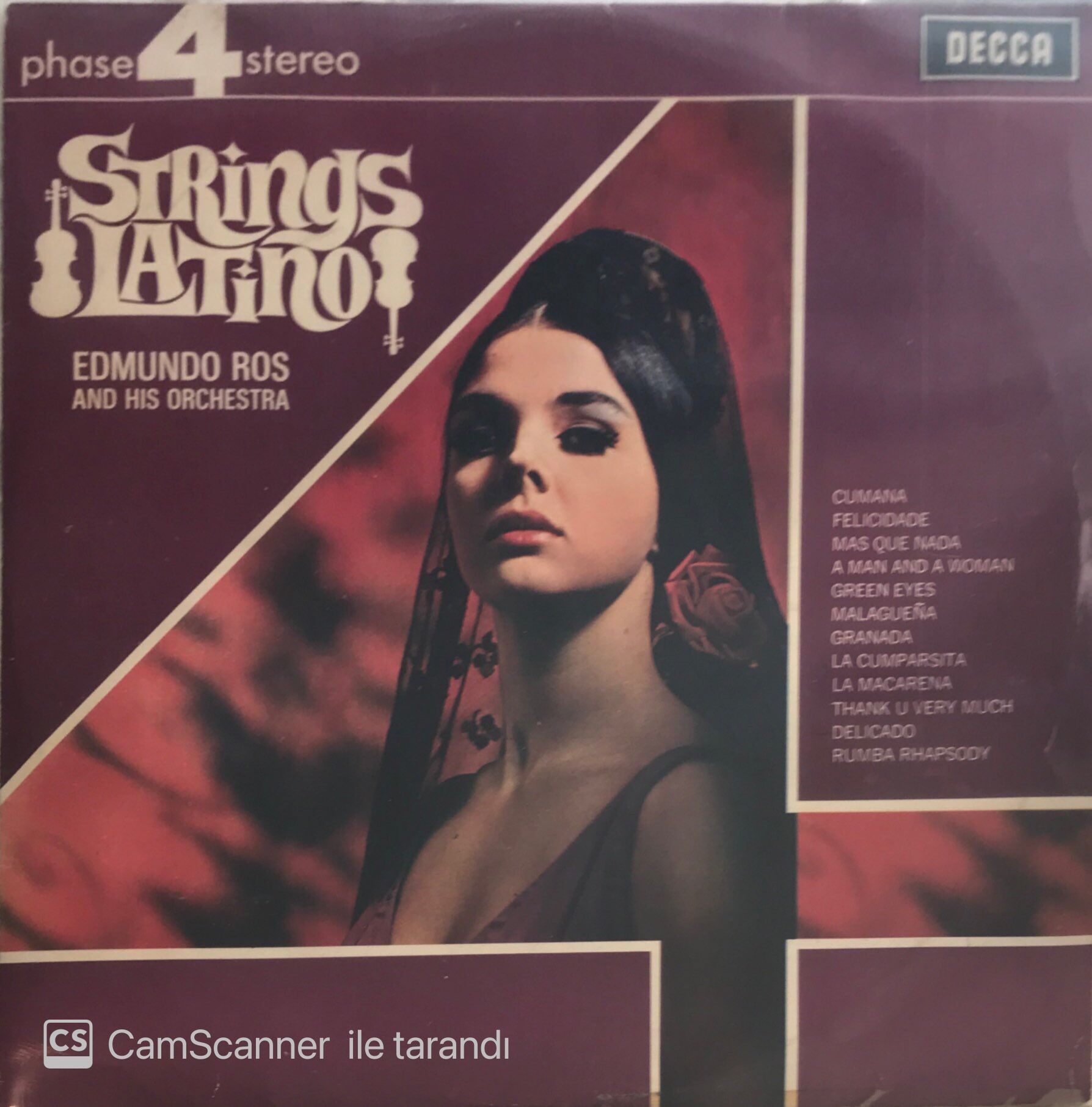 Edmundo Ros And His Orcestra Strings Latinos LP