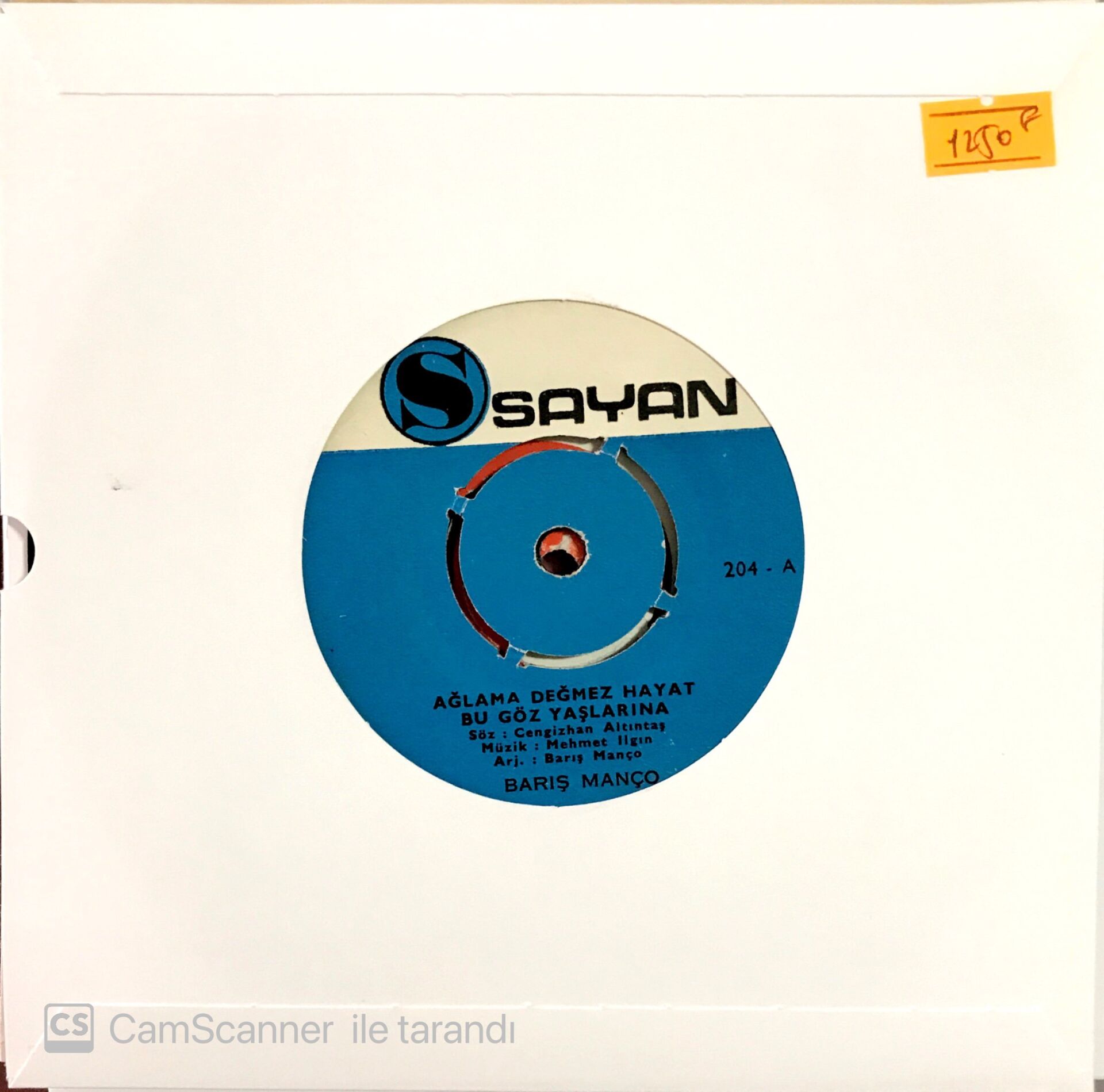 Barış Manço Ağlama Değmez Hayat 45lik